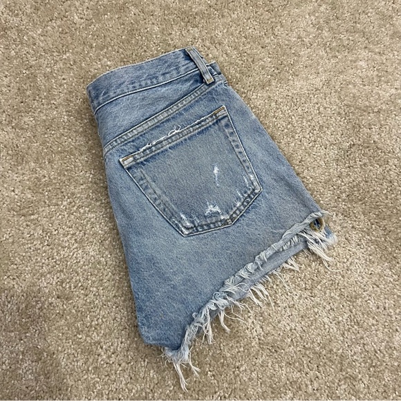 Agolde Los Angeles Parker Vintage Cut Off Jeans Shorts Sz 27 High Rise Button, - Picture 14 of 16